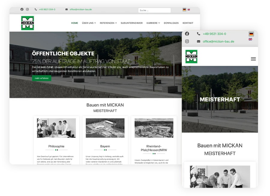 webdesign in Amberg - für KMU der beste Partner