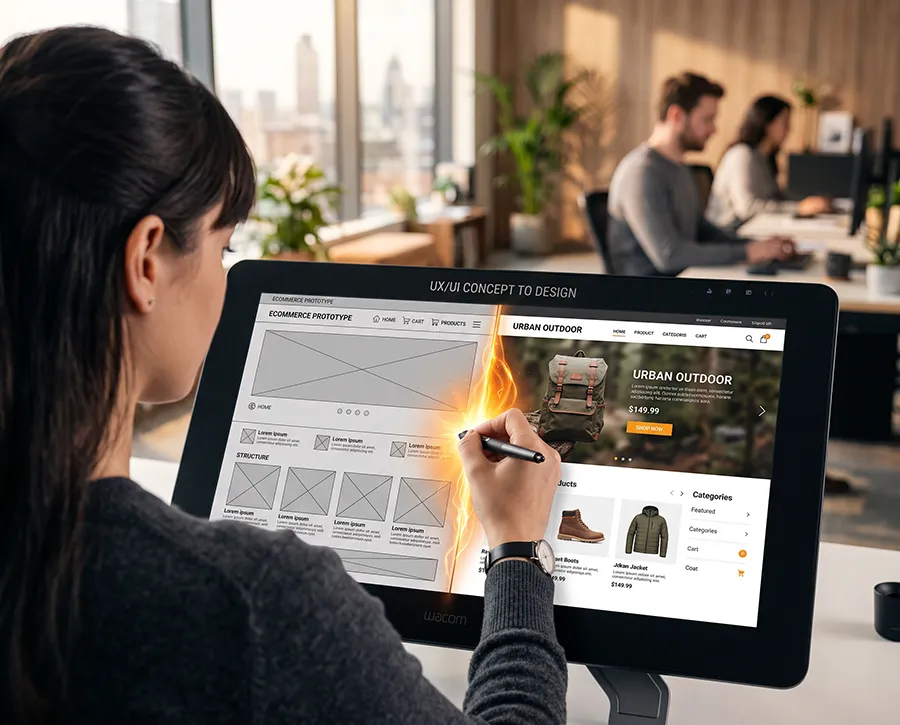 Onlineshop Konzept & Design von webfriends passend zu Ihrer Marke