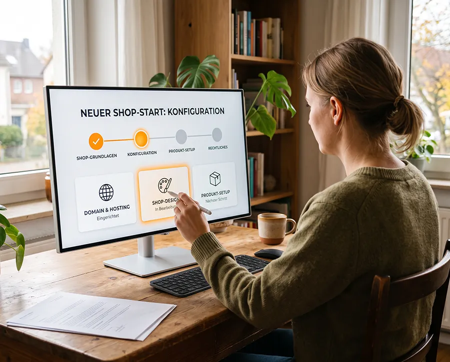 Ihr Einstieg in den Onlinehandel mit einem eigenen Webshop und unserer Unterstützung.